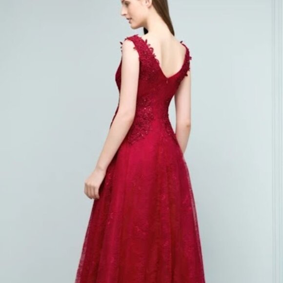 NWOT Baby Online DRESS Red Lace Dress 6 - Picture 3 of 16